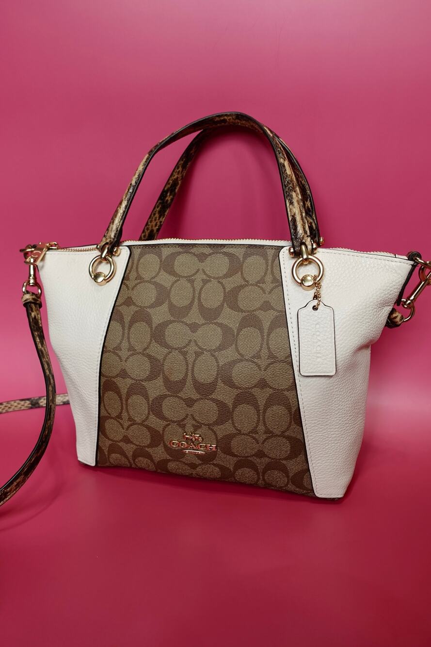 Coach Kacey Snakeskin Tote